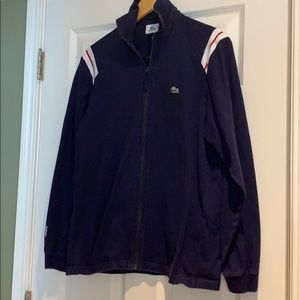 Men’s Lacoste Sport navy zip up. Size medium. 🐊